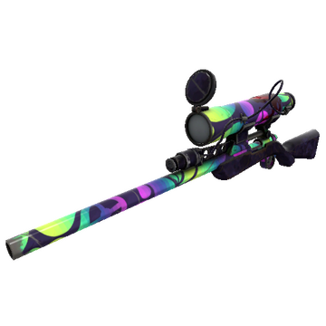 Unusual Killstreak Spectrum Splattered Sniper Rifle (Well-Worn)