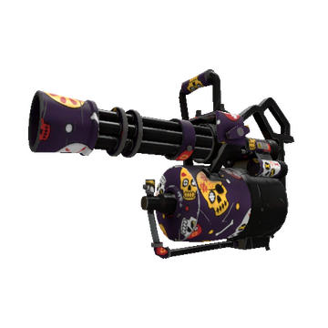 Unusual Professional Killstreak Calavera Canvas Minigun (Minimal Wear)