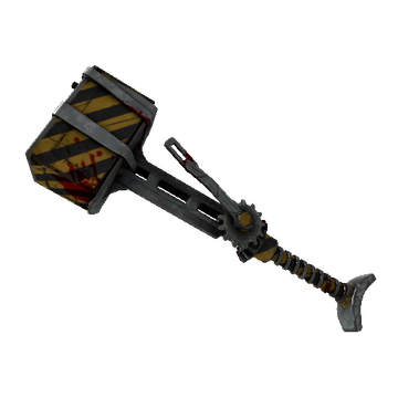 Unusual Professional Killstreak Hazard Warning Powerjack (Battle Scarred)