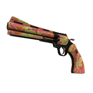 Unusual Professional Killstreak Psychedelic Slugger Revolver (Minimal Wear)