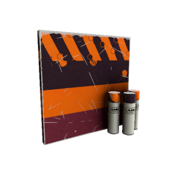 Unusual Pumpkin Plastered War Paint (Minimal Wear)