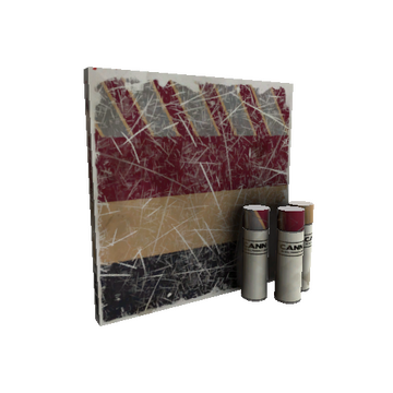 Unusual Saccharine Striped War Paint (Well-Worn)