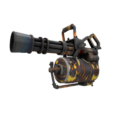 Unusual Specialized Killstreak Kiln and Conquer Minigun (Well-Worn)