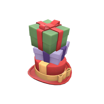 Unusual Towering Pile of Presents
