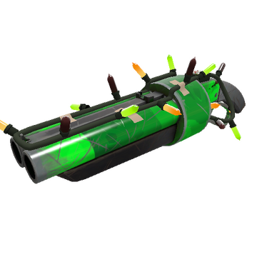 Festivized Health and Hell (Green) Scattergun (Field-Tested)