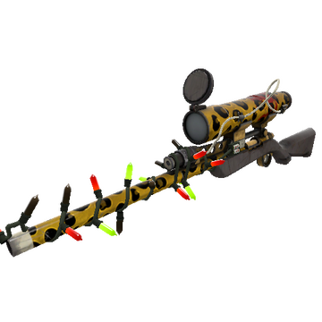 Festivized Leopard Printed Sniper Rifle (Well-Worn)