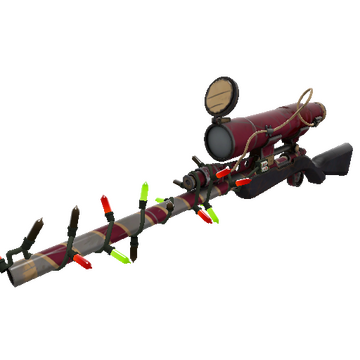 Festivized Saccharine Striped Sniper Rifle (Well-Worn)