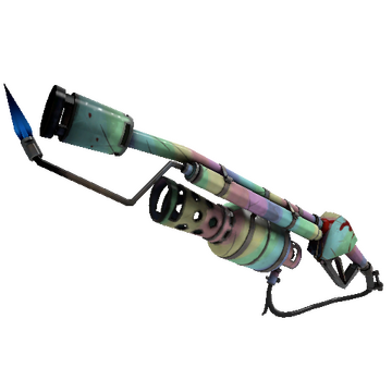 Strange Festive Killstreak Rainbow Flame Thrower (Field-Tested)
