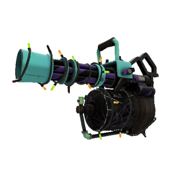 Strange Festivized Professional Killstreak Macabre Web Minigun (Minimal Wear)