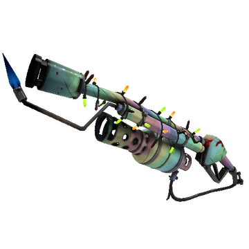 Strange Festivized Professional Killstreak Rainbow Flame Thrower (Field-Tested)