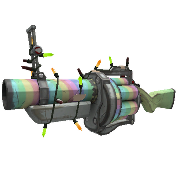 Strange Festivized Professional Killstreak Rainbow Grenade Launcher (Field-Tested)
