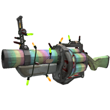 Strange Festivized Professional Killstreak Rainbow Grenade Launcher (Well-Worn)