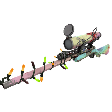 Strange Festivized Professional Killstreak Rainbow Sniper Rifle (Well-Worn)
