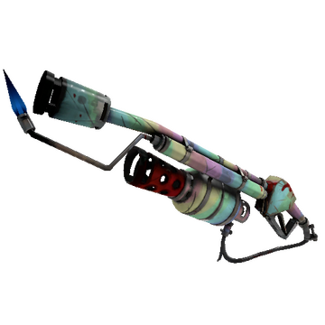 Strange Professional Killstreak Rainbow Flame Thrower (Well-Worn)