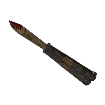 Unusual Bamboo Brushed Knife (Well-Worn)