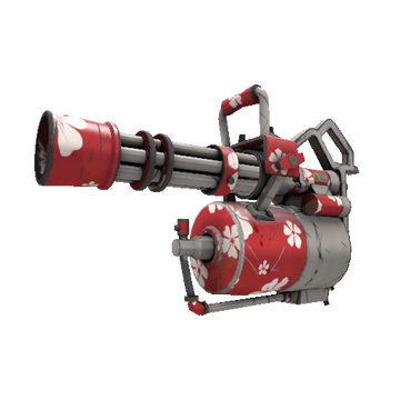 Unusual Bloom Buffed Minigun (Field-Tested)