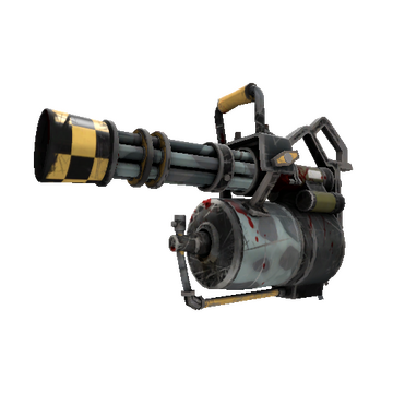 Unusual Festive Butcher Bird Minigun (Well-Worn)