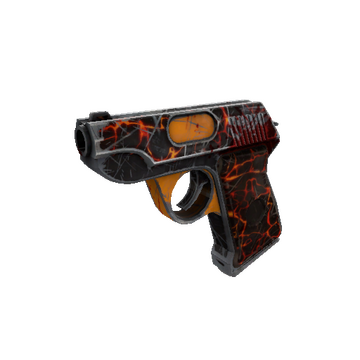 Unusual Festive Shot to Hell Pistol (Well-Worn)
