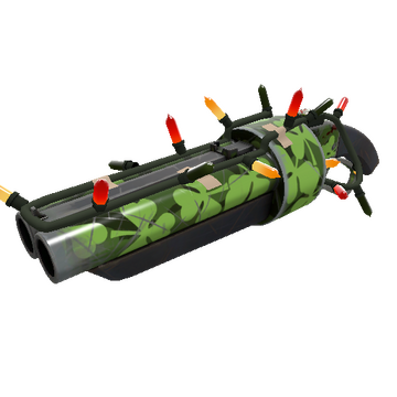 Unusual Festivized Clover Camo'd Scattergun (Field-Tested)