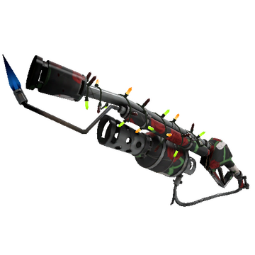 Unusual Festivized Death Deluxe Flame Thrower (Field-Tested)