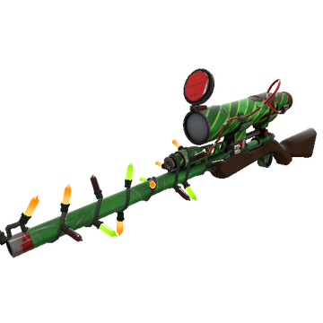Unusual Festivized Elfin Enamel Sniper Rifle (Well-Worn)