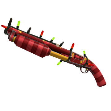 Unusual Festivized Gift Wrapped Shotgun (Minimal Wear)