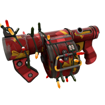 Unusual Festivized Gift Wrapped Stickybomb Launcher (Well-Worn)