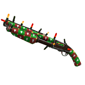 Unusual Festivized Gifting Mann's Wrapping Paper Shotgun (Minimal Wear)
