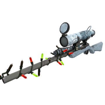 Unusual Festivized Glacial Glazed Sniper Rifle (Field-Tested)