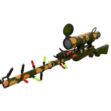 Unusual Festivized Gourdy Green Sniper Rifle (Minimal Wear)