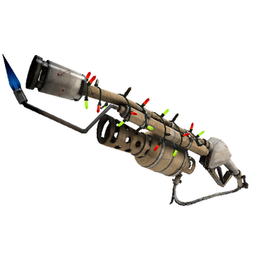 Unusual Festivized Killstreak Cardboard Boxed Flame Thrower (Field-Tested)