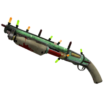 Unusual Festivized Killstreak Flower Power Shotgun (Well-Worn)