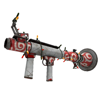 Unusual Festivized Killstreak Frost Ornamented Rocket Launcher (Battle Scarred)