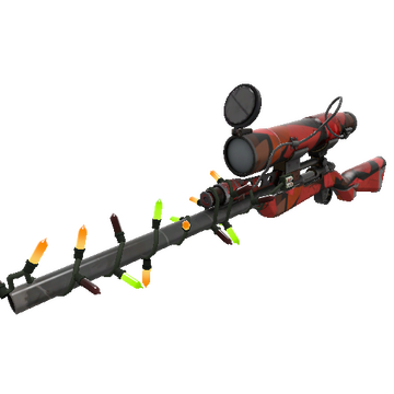 Unusual Festivized Killstreak Geometrical Teams Sniper Rifle (Well-Worn)