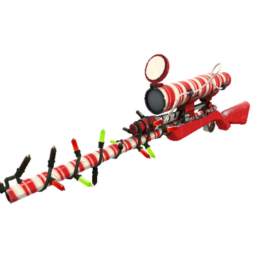 Unusual Festivized Killstreak Peppermint Swirl Sniper Rifle (Minimal Wear)