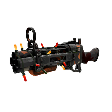 Unusual Festivized Killstreak Simple Spirits Iron Bomber (Battle Scarred)