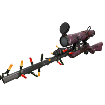 Unusual Festivized Killstreak Star Crossed Sniper Rifle (Battle Scarred)