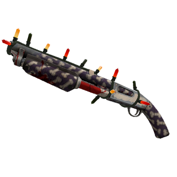 Unusual Festivized Killstreak Totally Boned Shotgun (Battle Scarred)
