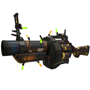 Unusual Festivized Kiln and Conquer Grenade Launcher (Well-Worn)