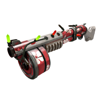 Unusual Festivized Professional Killstreak Bloom Buffed Panic Attack (Battle Scarred)