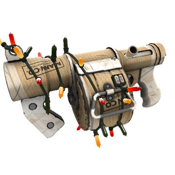 Unusual Festivized Professional Killstreak Cardboard Boxed Stickybomb Launcher (Minimal Wear)