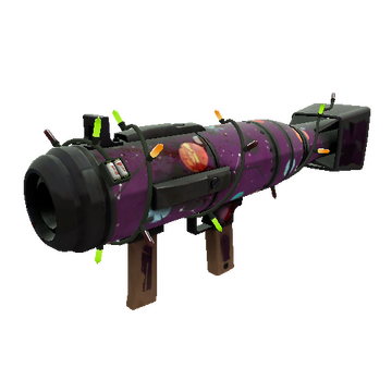 Unusual Festivized Professional Killstreak Cosmic Calamity Air Strike (Battle Scarred)