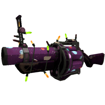 Unusual Festivized Professional Killstreak Cosmic Calamity Grenade Launcher (Field-Tested)
