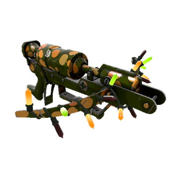 Unusual Festivized Professional Killstreak Gourdy Green Crusader's Crossbow (Field-Tested)