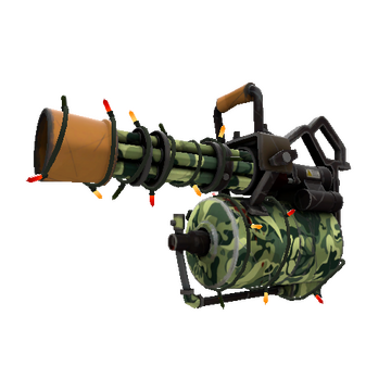 Unusual Festivized Professional Killstreak King of the Jungle Minigun (Field-Tested)