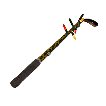 Unusual Festivized Professional Killstreak Leopard Printed Disciplinary Action (Battle Scarred)