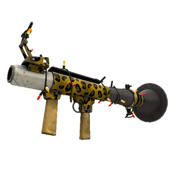 Unusual Festivized Professional Killstreak Leopard Printed Rocket Launcher (Field-Tested)