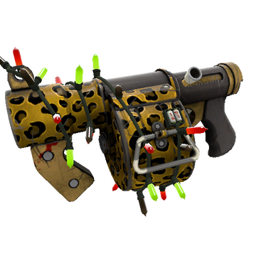 Unusual Festivized Professional Killstreak Leopard Printed Stickybomb Launcher (Field-Tested)