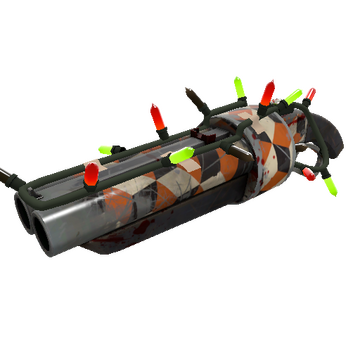 Unusual Festivized Professional Killstreak Merc Stained Scattergun (Battle Scarred)