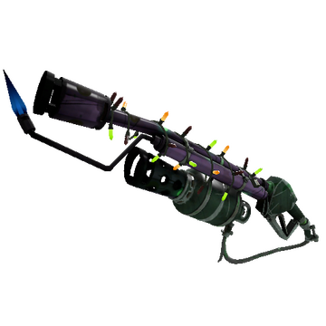 Unusual Festivized Professional Killstreak Misfortunate Flame Thrower (Well-Worn)
